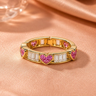 Glänzender Herz-Statement-Ring