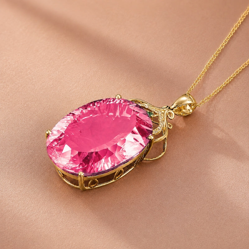 Exquisite Kristall-Charms Halskette