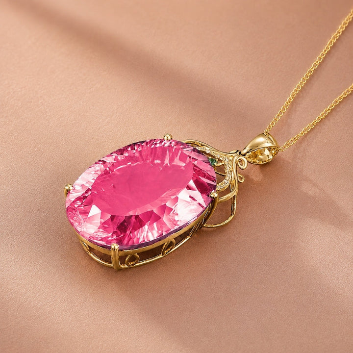 Exquisite Kristall-Charms Halskette