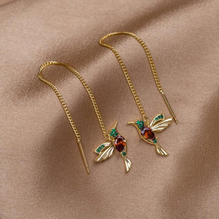 Kolorful Chic Ohrringe mit Kolibri-Motiv