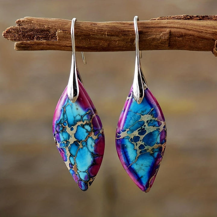 Amethyst Naturstein-Ohrringe