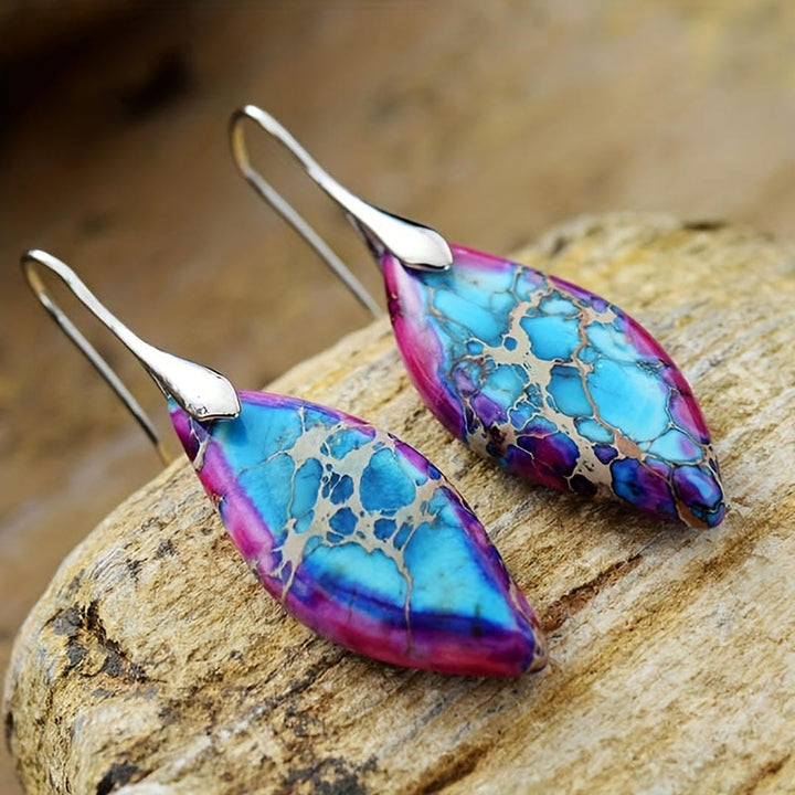 Amethyst Naturstein-Ohrringe
