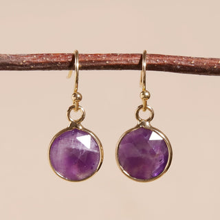 Bohemian Gold Runde Flache Ohrringe
