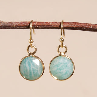 Bohemian Gold Runde Flache Ohrringe