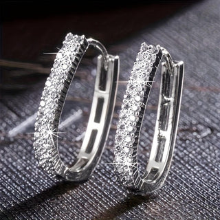 Elegante Zirkonia-Ohrringe in Kreisform