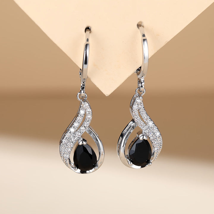 Exquisite Wassertröpfchen-Zirkonia-Ohrringe