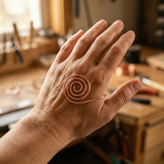 Fluss Kupfer-Handspirale