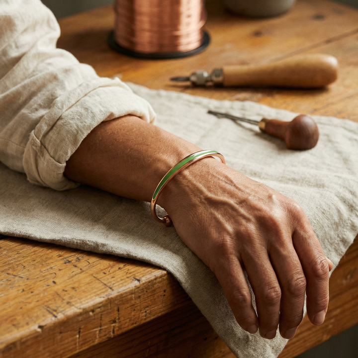 Jade-Kupferarmband