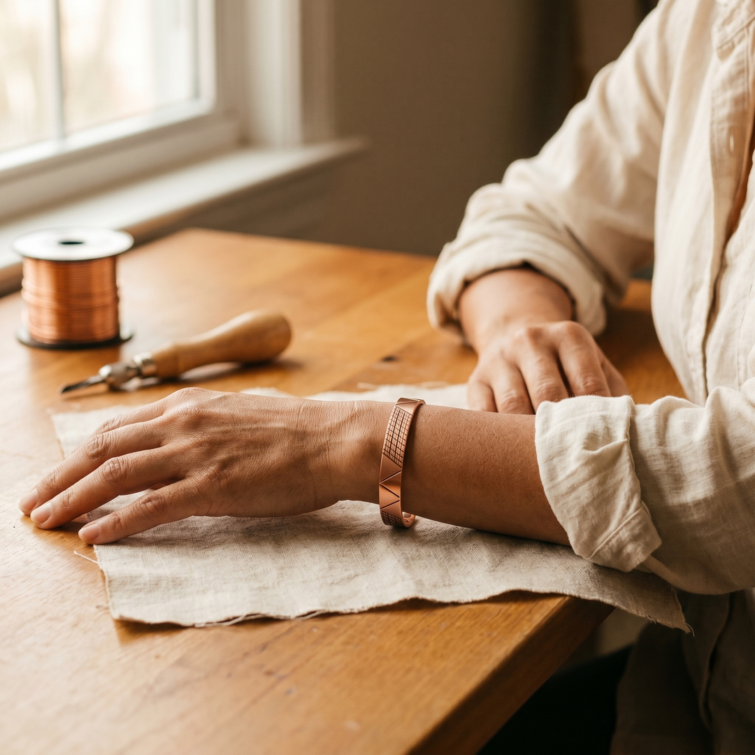 Crest Kupfer-Armband