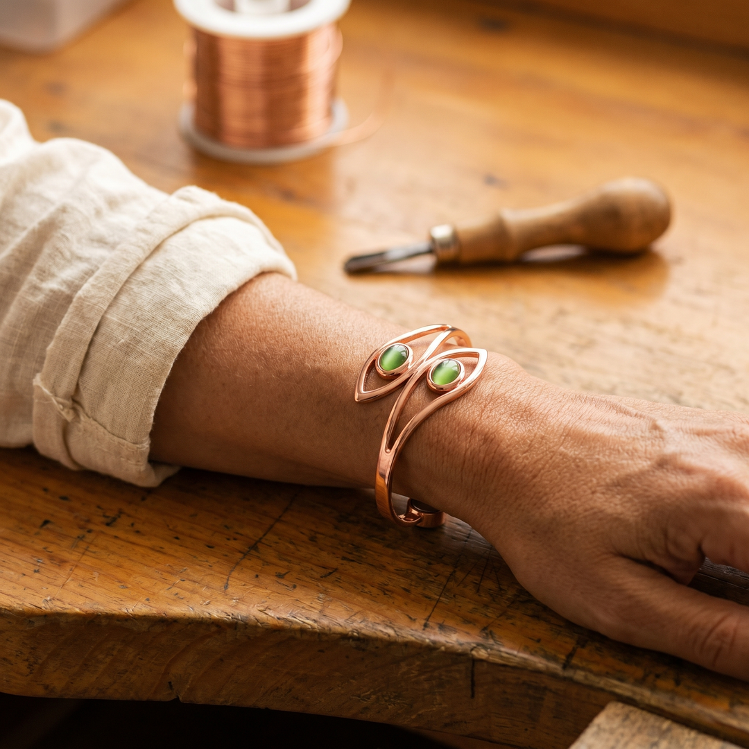 Opal-Kupferarmband