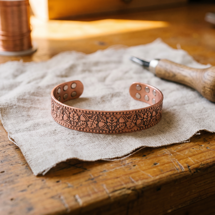 Holz- und Kupferarmband