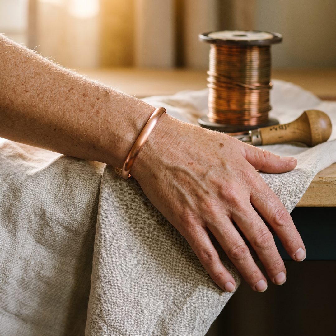 Fluss Kupferarmband