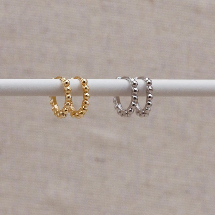 Gelenkige Bubble-Ohrringe in Gold oder Silber