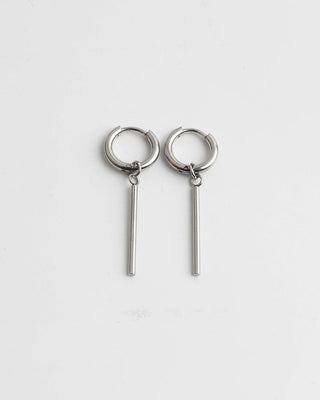 Bar Drop Creolen Ohrringe