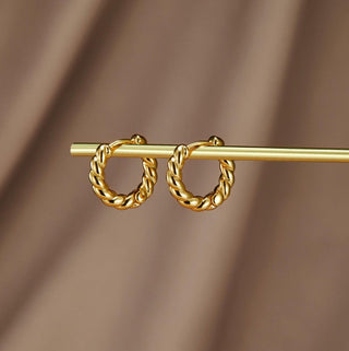 Gold Twist Ohrringe