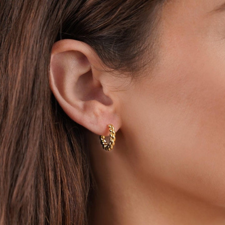 Gold Twist Ohrringe