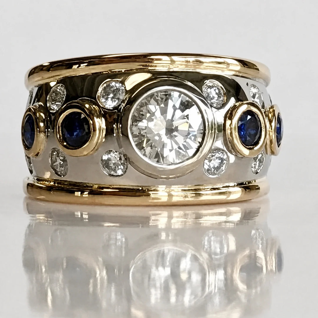 Ring Zirkonia-Fassung Zweifarbig
