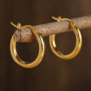 Regal Gold-Silber Ohrringe