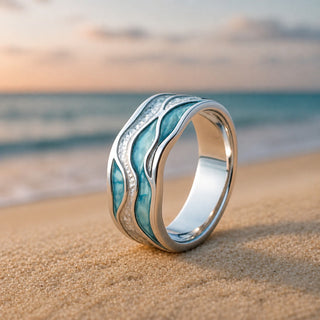 Ring Wellenspiel Silber
