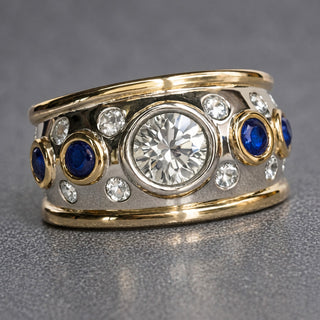 Ring Zirkonia-Fassung Zweifarbig