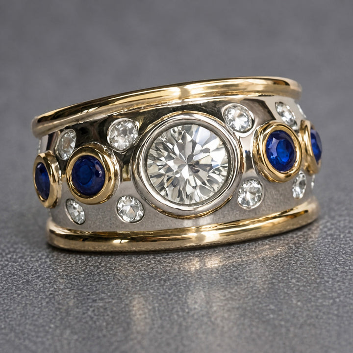 Ring Zirkonia-Fassung Zweifarbig