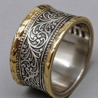 Ring Krone Gold-Silber