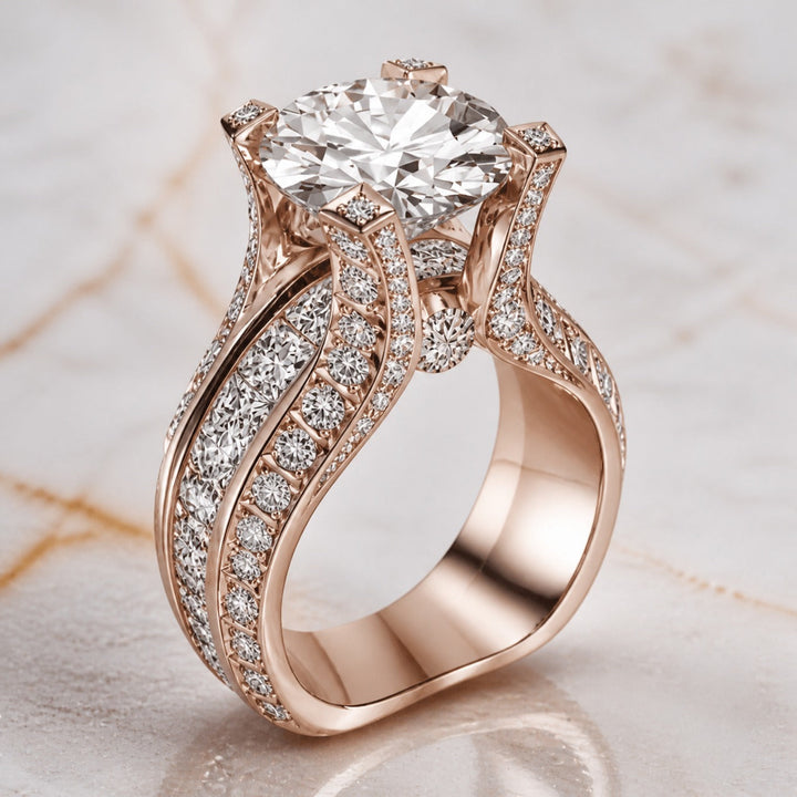 Ring Handgefertigt mit Zirkonia