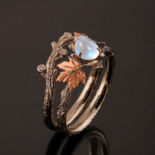 Ring Mondstein Natürlich