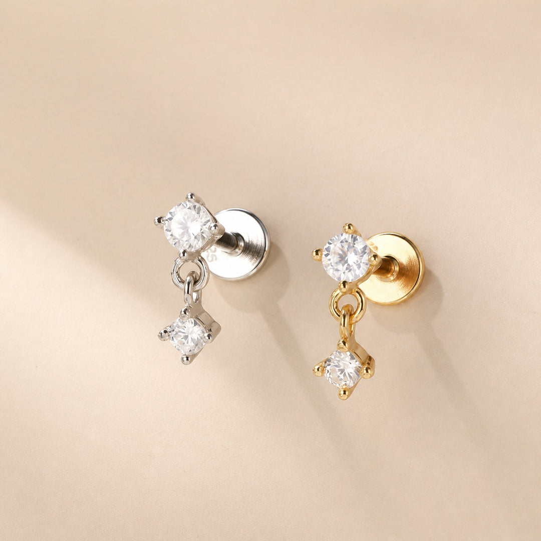 Minimale Piercing-Steckerohrringe